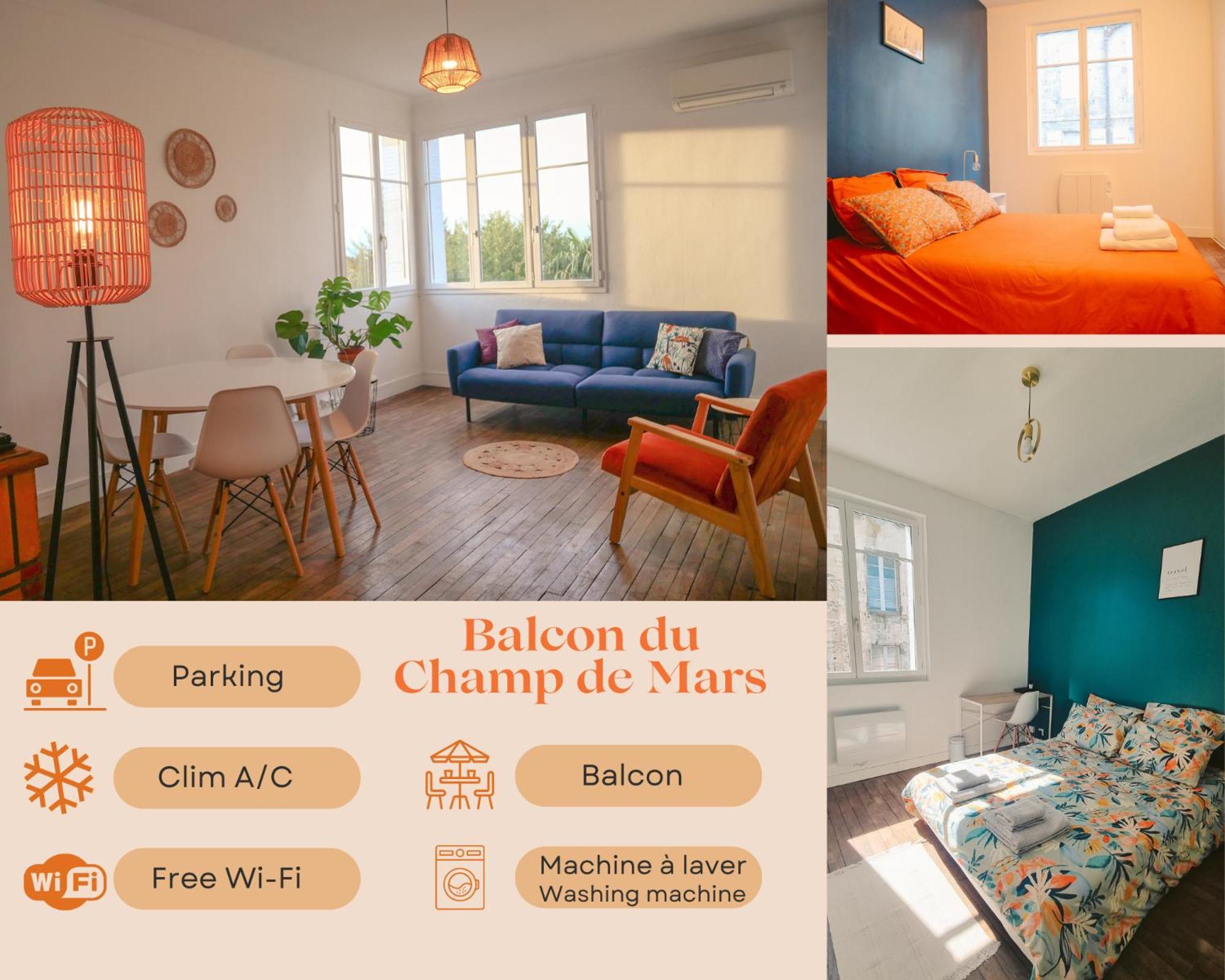 Balcon Du Champ De Mars - #Parking #Air Conditioner #Clim Angoulême Екстериор снимка